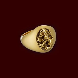 Gryffindor Siegel Ring aus Harry Potter 24 Karat vergoldet Hogwarts