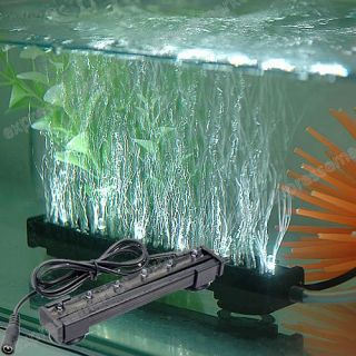 LED weisse Bubble Blasen Lampe Aquarium Fische Deko 16cm Licht