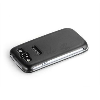 Schwarz Leder Flip Schutzhülle Gehäuse Hülle f.Samsung Galaxy S3