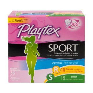 Playtex Sport Tampon Multipack Unscented 36 count Box direkt aus den