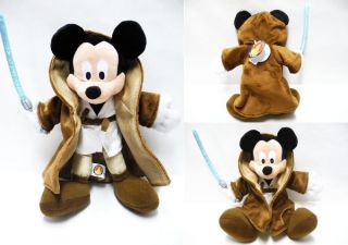 Disney Plüsch Star Wars Mickey Mouse Jedi Plüschtier NEU selten
