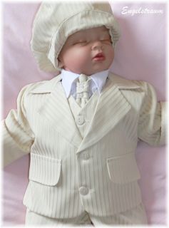 ELEGANTER Baby Taufanzug Gr. 62,68,74,80,86 CREME NEU