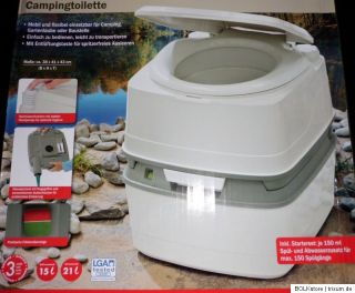 Camping Toilette NEU und OVP Top Qualität inkl. Flüssigkeit für 150