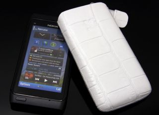 Nokia N8 Etui Tasche Handytasche Schutzhülle in CROCO