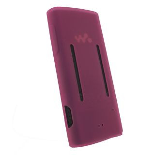 Pink Silicone Skin Case Cover Armband for Sony Walkman NWZ E463 NWZ