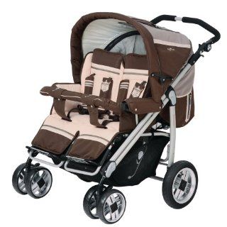 Babywelt 770295 271   Zwillings Kinderwagen Ohio Twin, Design Brown