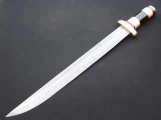 Damast messer Jagdmesser Damaststahl Damascus Steel Hunting Knife 6141
