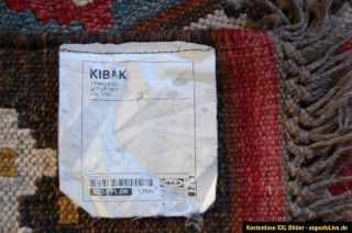 Echt Kelim Teppich Wolle Naturfaser 240x170 handgewebt IKEA KIBÄK