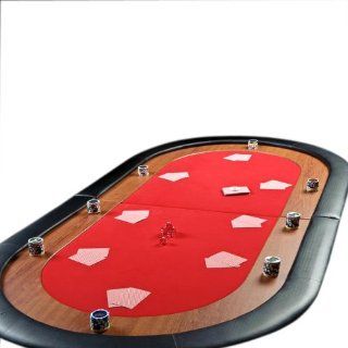 Texas Holdem Kasino Pokertisch Poker Tisch Top Faltbar Rot 10 Spieler