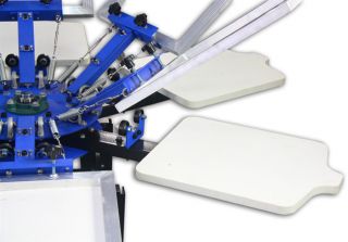 Siebdruckmaschine Druckplatten in T Shirt Form / Die Rahmen dienen nur