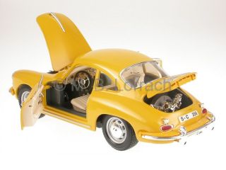 Porsche 356 B Coup‚ 1961 gelb Modellauto 18 12026 Bburago 118
