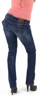 Trendige 5 Pocket Jeans, Slim Fit (eng anliegendes Bein) mit niedriger