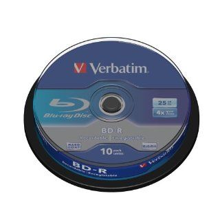 Verbatim Blu Ray SL 25 GB 4X 10er Spindel Computer