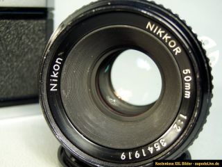 Nikon Nikkormat FT3 mit Nikon AI 50mm F2 2.0 Objektiv lens SLR Kamera