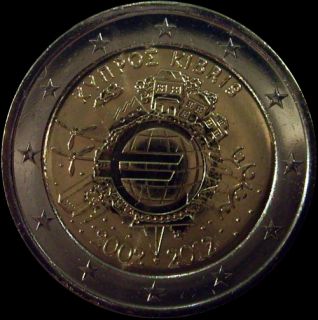 Euro Gedenkmünze Zypern 2012 10 Jahre Euro Bargeld