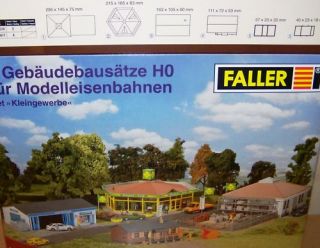 Faller H0 Gebäude Set Kleingewerbe   Werkstatt   1:87