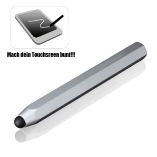 1x Alu Touch Pen Eingabe Stift f. iPad 3 2 iPhone 5 4S Samsung Galaxy