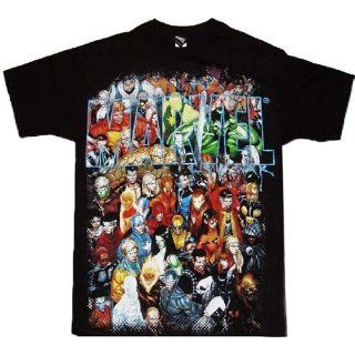 Original Marvel Comic Group T shirt Classic Retro Comic Shirt