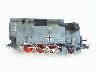 372 Panzerlok voll gepanzert Panzerzug Dampflok Wehrmacht DR 187