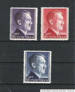 Deutsches Reich 1944, Michelnrn ex 799   802 B * ungebraucht