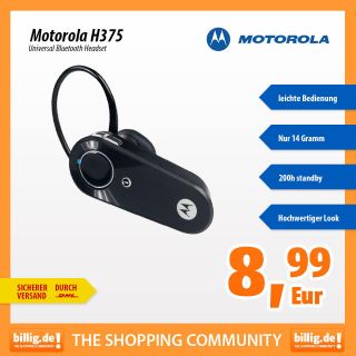 Motorola Bluetooth Headset H375 Universal Original Verpackte Neuware