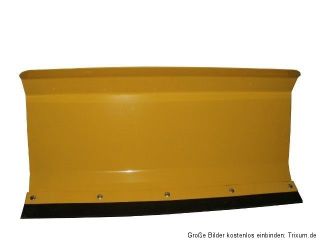 Universal Räumschild gekantet für Einachser oder Rasentraktor gelb