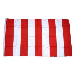 Fahne / Flagge rot / weiß Streifen NEU 90 x 150 cm Garten