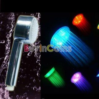 Color 8 LED Romantic Light Water Bath Bathroom Shower Head