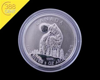 Kanada 5 CAD Wildlife Series Wolf 2011 1 Unze Silber Ag