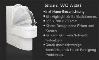 Bodenstehend Kombination Stand WC mit Nano Beschichtu ng SoftClose
