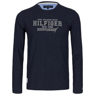 Tommy Hilfiger Herren Langarmshirt Shirt Navy Flag Tee S, M, L, XL