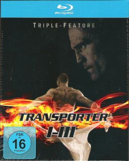 TRANSPORTER   Teil 1+2+3   Blu Ray   Box   NEU + OVP   Triple Feature