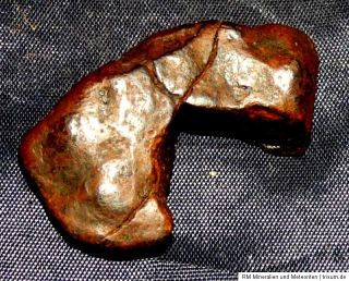Sehr schöner Meteorit Nantan aus China, Heilstein, 31x18x9mm 8g