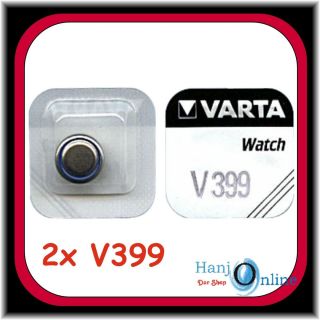 Stück VARTA V399 Knopfzelle Batterie SR57 SR927W Uhrenbatterie