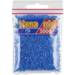 Hama Perlen 501 41   Mini Perlen 2000 Stück fluor blau 