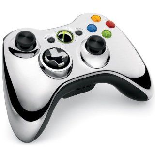 Xbox 360 Wireless Controller mit umschaltbarem D Pad, chromsilber