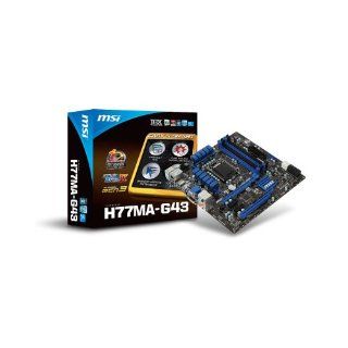 MSI H77MA G43 Desktop Motherboard   Intel H77 Express: 
