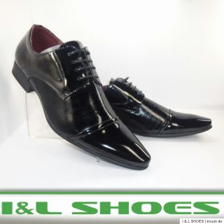 Top Business Schnürer Herren Schuhe Glanz Größen 39 45