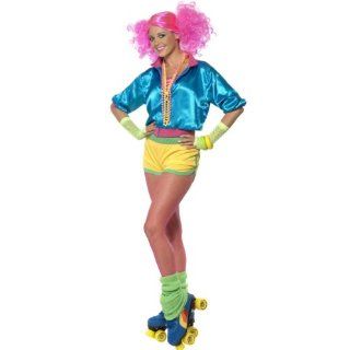 80er Jahre Kostüm Nena Kleid Aerobic Popstar Stirnband für Damen