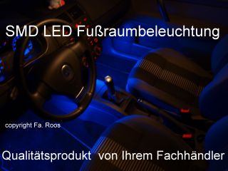 LED Fußraumbeleuchtung VW Golf 4 Blau 30 LED SMD Neu