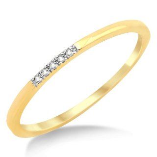 Miore Damen Ring Memoire 375 Gelbgold mit Brillanten 0,03ct MP9012RM