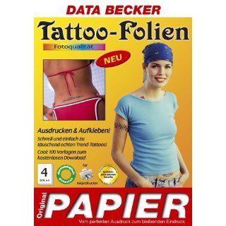 Data Becker Original Papier  Tattoo Folien Fotoqualität 