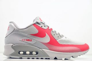 Nike Air Max 90 Hyperfuse Premium Silber Pink Rot Gr 43 US 9,5