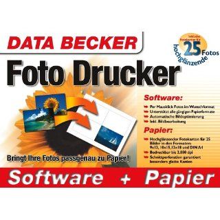 Foto Drucker und Papier. CD  ROM: Software
