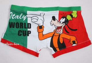Goofy Hipster Boxer Shorts L Vintage Italy World Cup