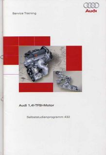 SSP 432 AUDI A3 8P Motor 1,4L 92kW TFSI Handbuch CAXC