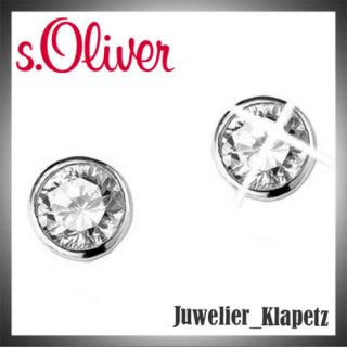 Oliver SO434/01 Damen Ohrringe Ohrstecker Silber Zirkonia 370097