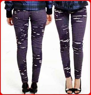 Neu Destroyed Leggings in Used Jeans Optik Gr 38 Sexy Leggins