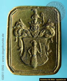 Adel Petschaft Siegel Wappen Stempel sceau matrice tampon wax seal