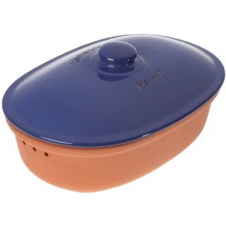 RÖMERTOPF® 81092 Brottopf oval, terracotta blau Küche
